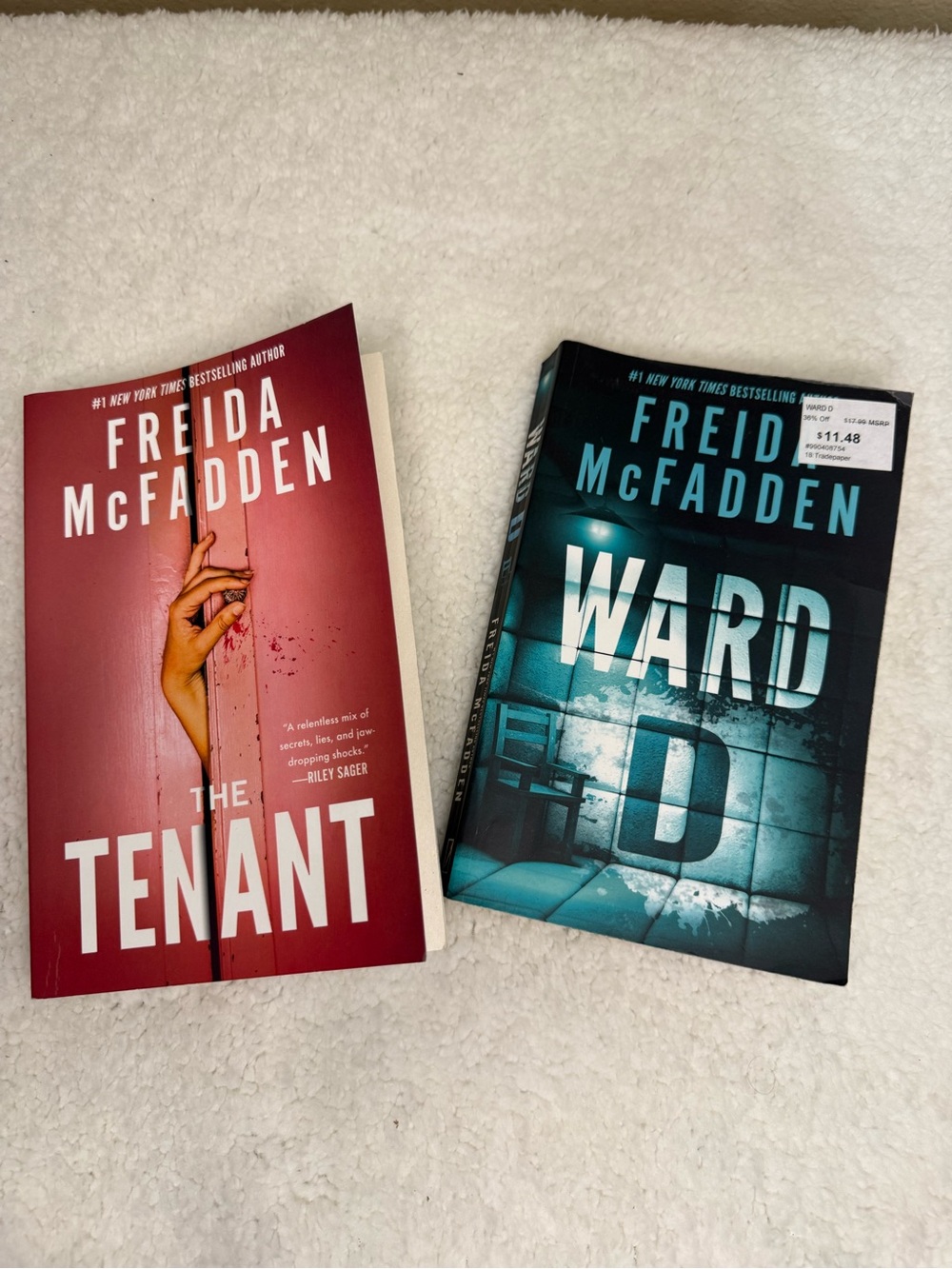 Freida McFadden Paperback Pair - The Tenant and Ward D.